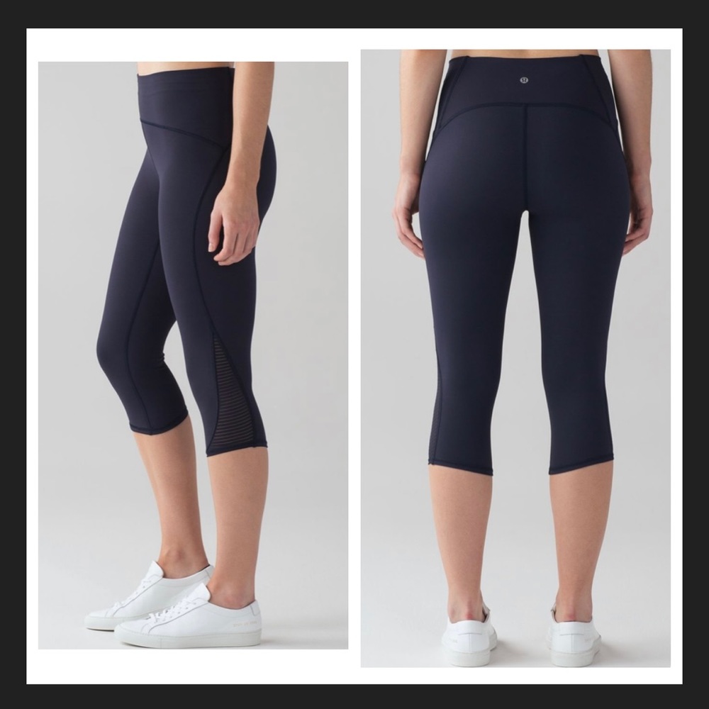 Lululemon Lean In Crop (17") Midnight Navy
